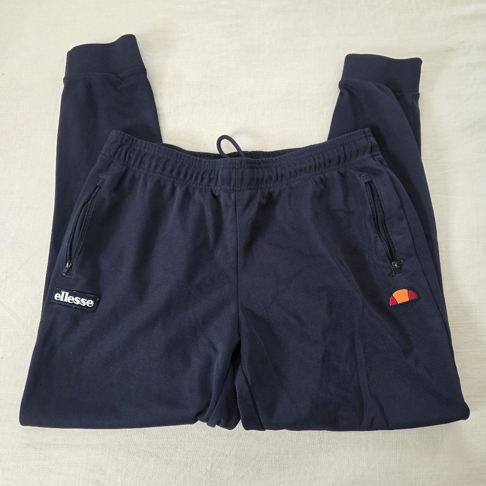 Ellesse Dark Navy Blue Jogger Pants Mens XL Bertoni
